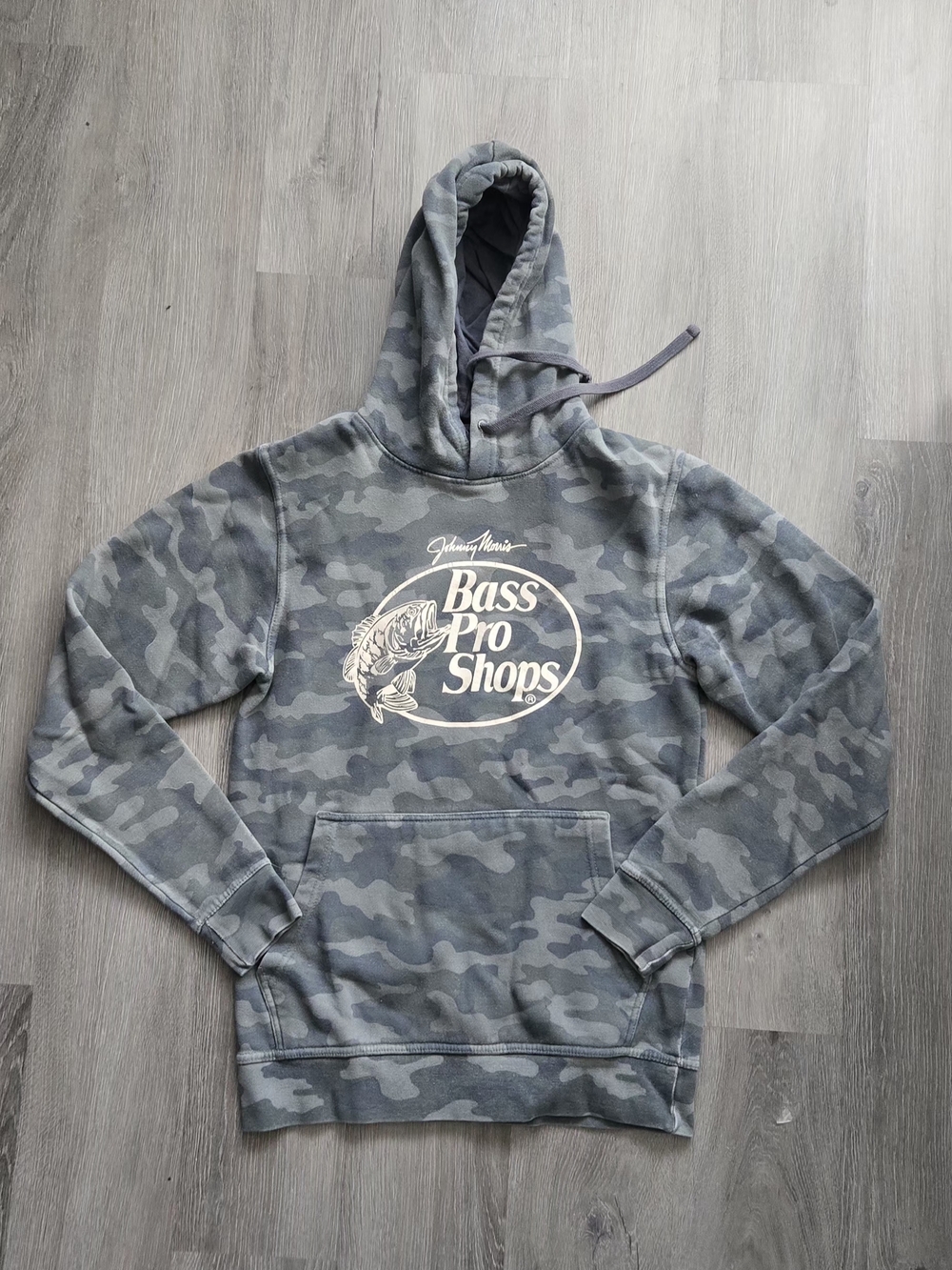 Bass Pro Shops Gray Camo Pullover Hoodie